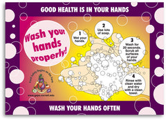 Steps For Proper Handwashing Photo Magnet (English, Spanish)